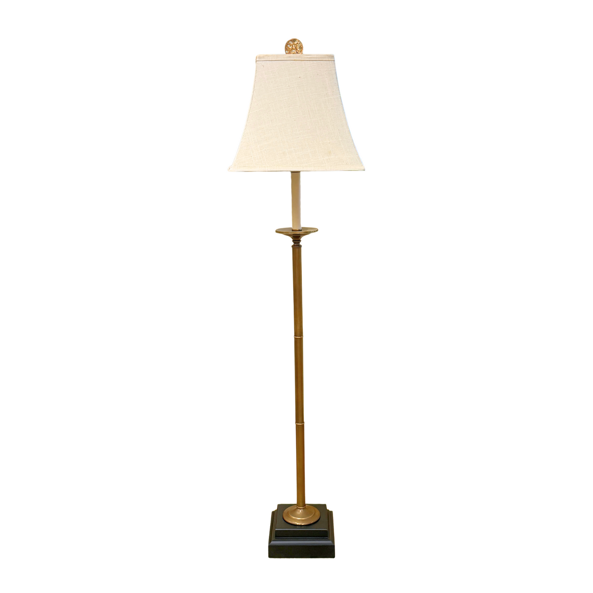 Summerour Brass Candlestick Floor Lamp