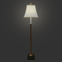 Summerour Brass Candlestick Floor Lamp