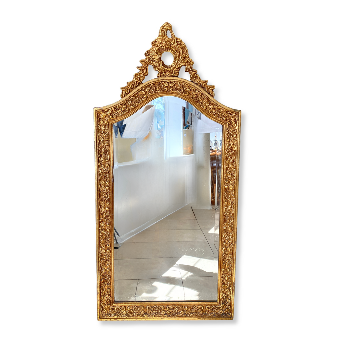 Antique Gilt Wall Mirror 22” x 46”