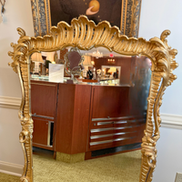 Restored Italian Gilt Rococo Pier Mirror 50x62