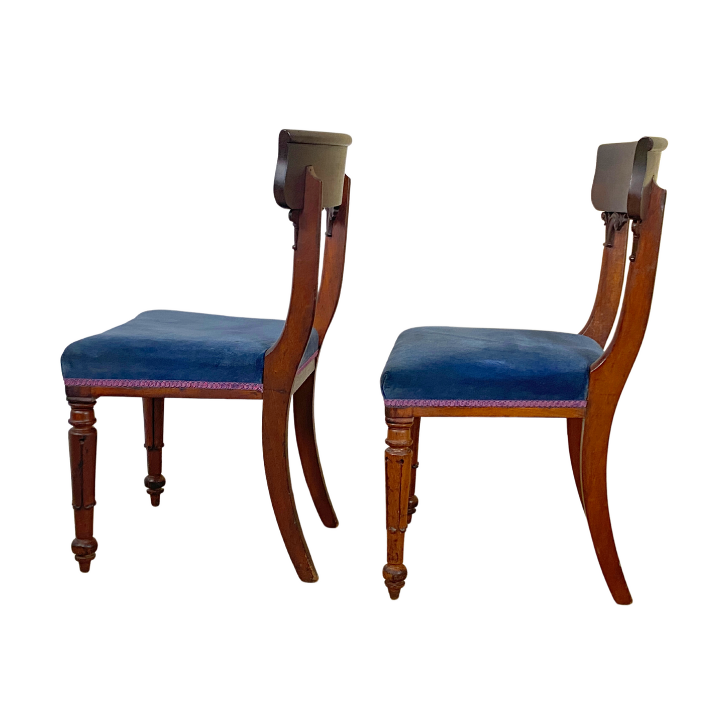 Set (8) Antique Regency Dining Chairs