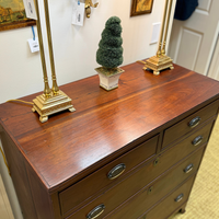 Early 19th C. Virginia Black Walnut Federal Chest of Drawers