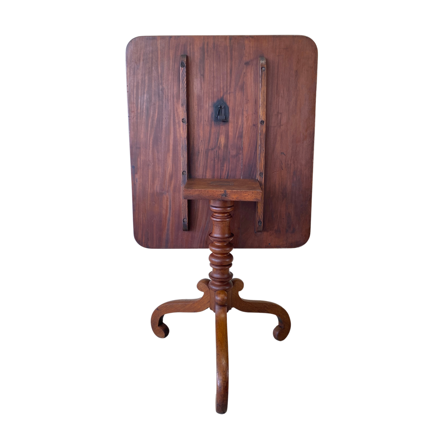 Antique Mahogany & Maple Tilt-Top Table, ca. 1820