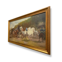 "The Horse Fair" Reproduction Oil on Canvas by Hubert R. Lewis