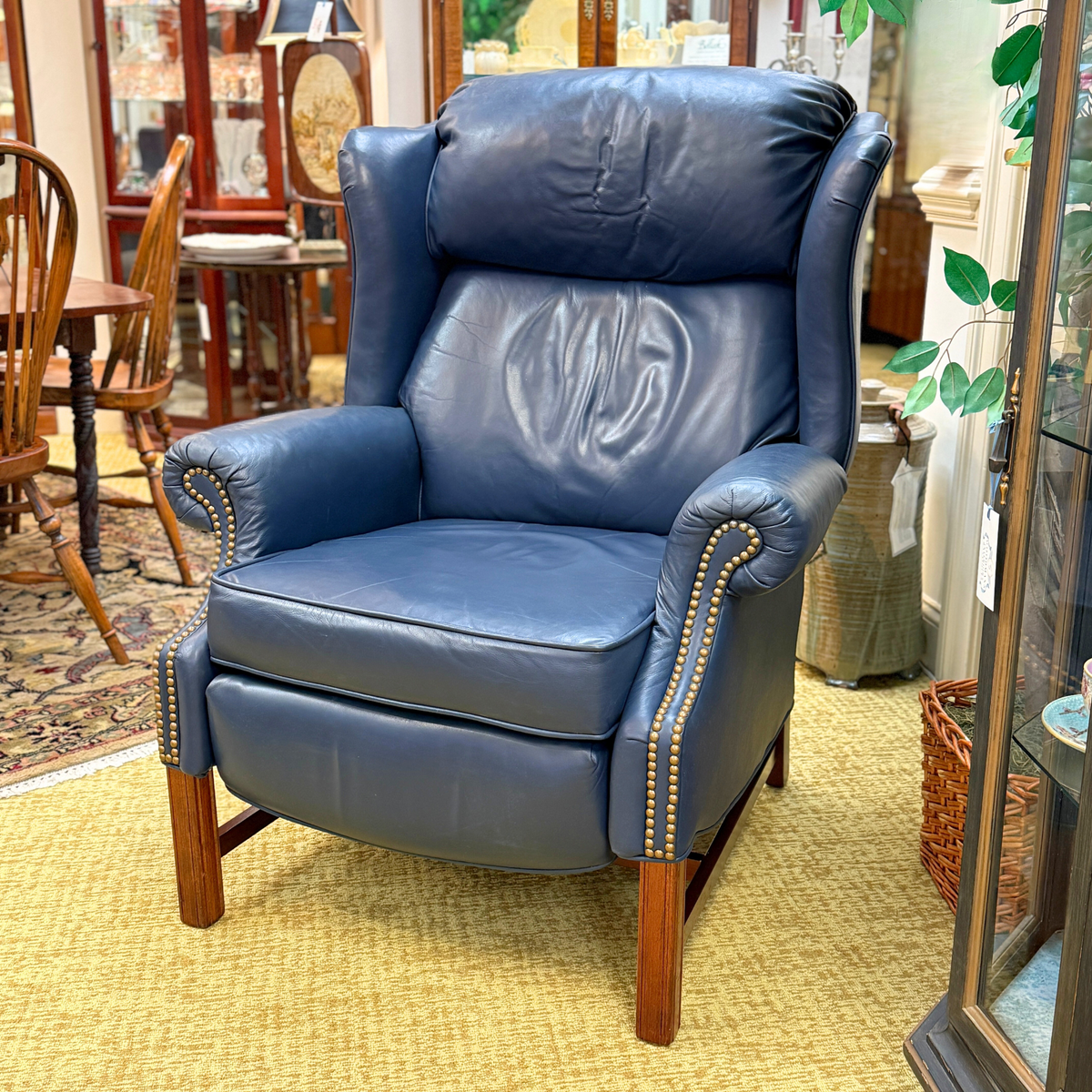 Lane Leather Wingback Recliner