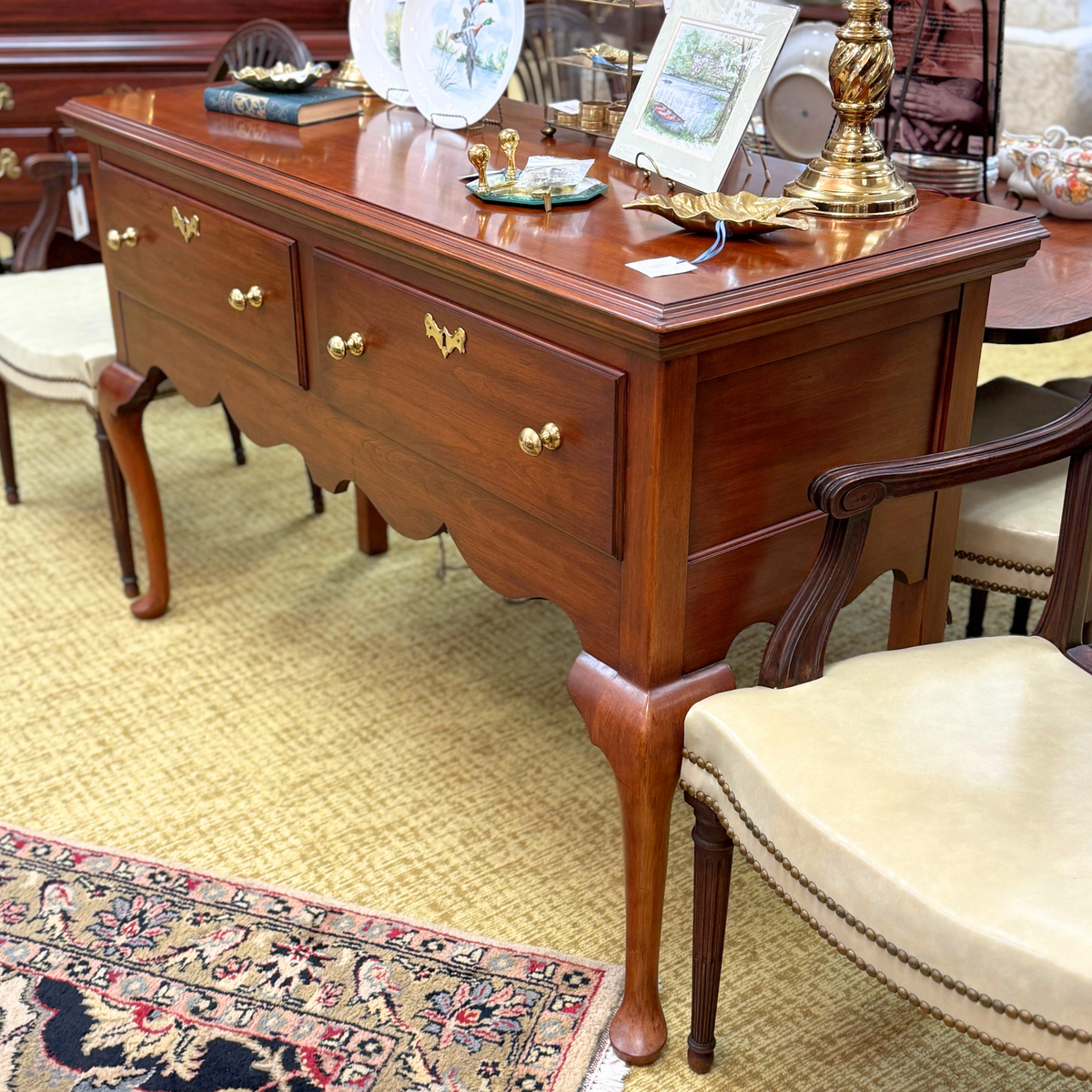 Henkel Harris #2353 Black Cherry Jamestown Colony Buffet