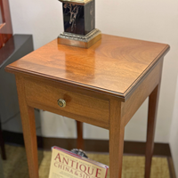 Vintage Walnut Single Drawer Stand