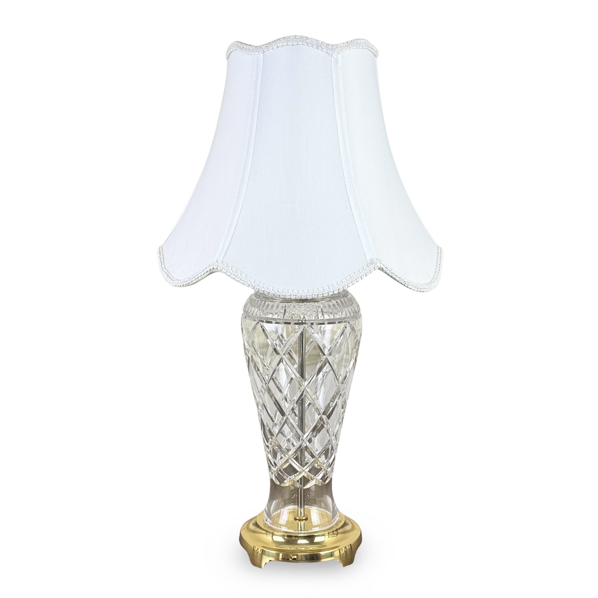 Waterford "Killeen" Crystal & Brass Table Lamp