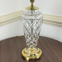 Waterford "Killeen" Crystal & Brass Table Lamp