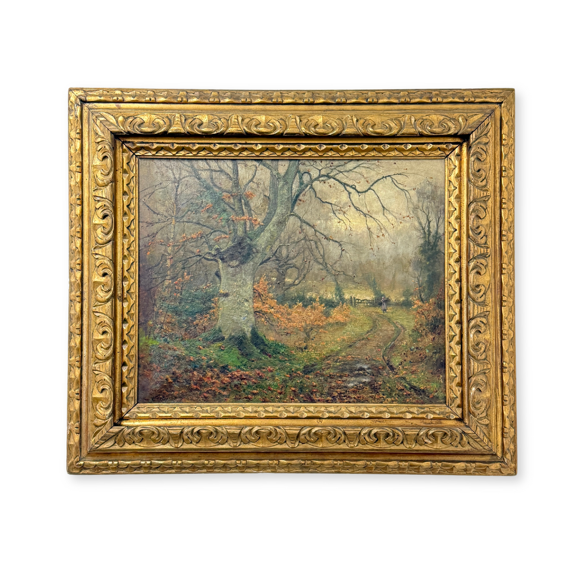 Autumnal Landscape Oil on Canvas by William Temple Muir, ca. 1890