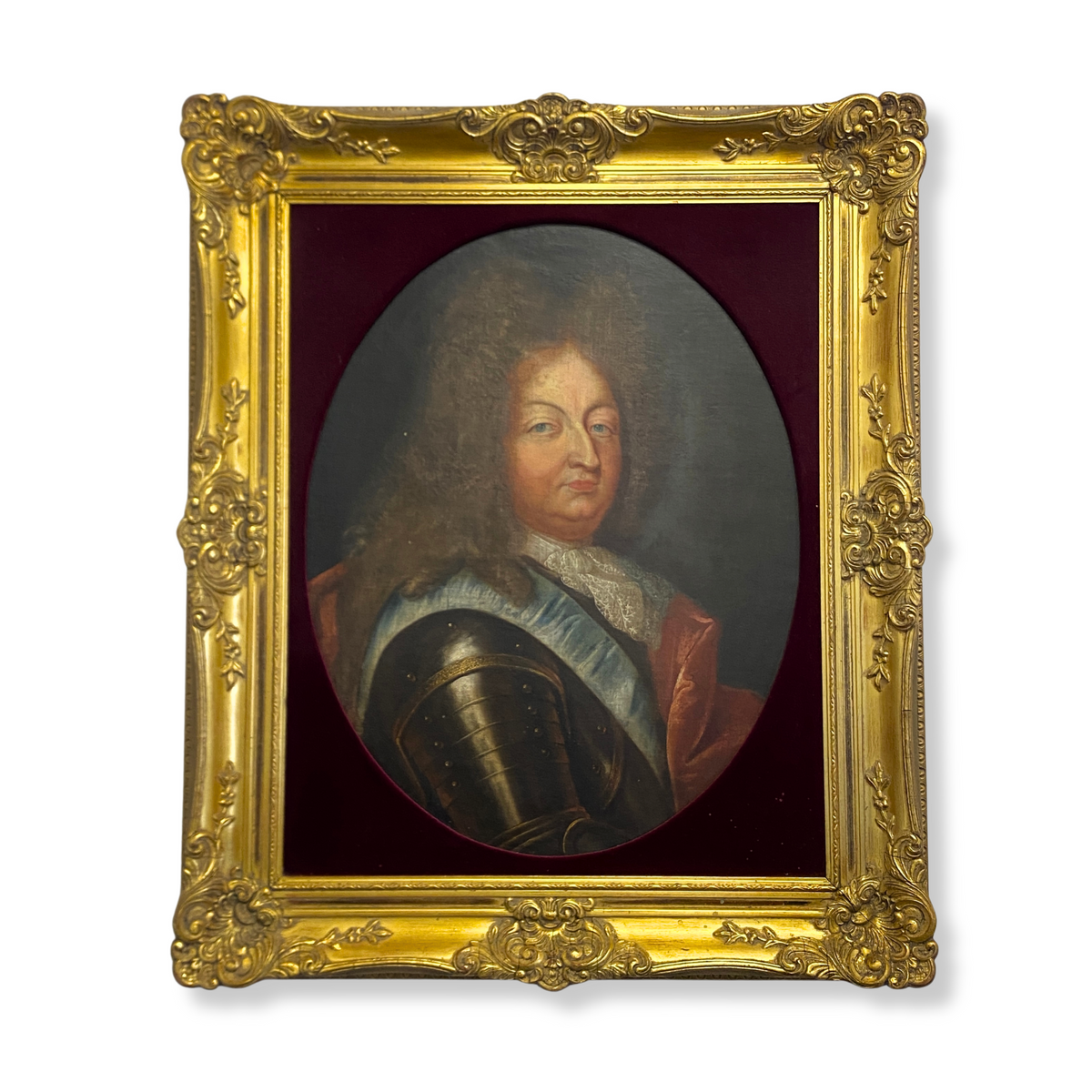 French School Portrait of Louis XIV after Hyacinthe Rigaud, ca. 1750