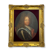 French School Portrait of Louis XIV after Hyacinthe Rigaud, ca. 1750