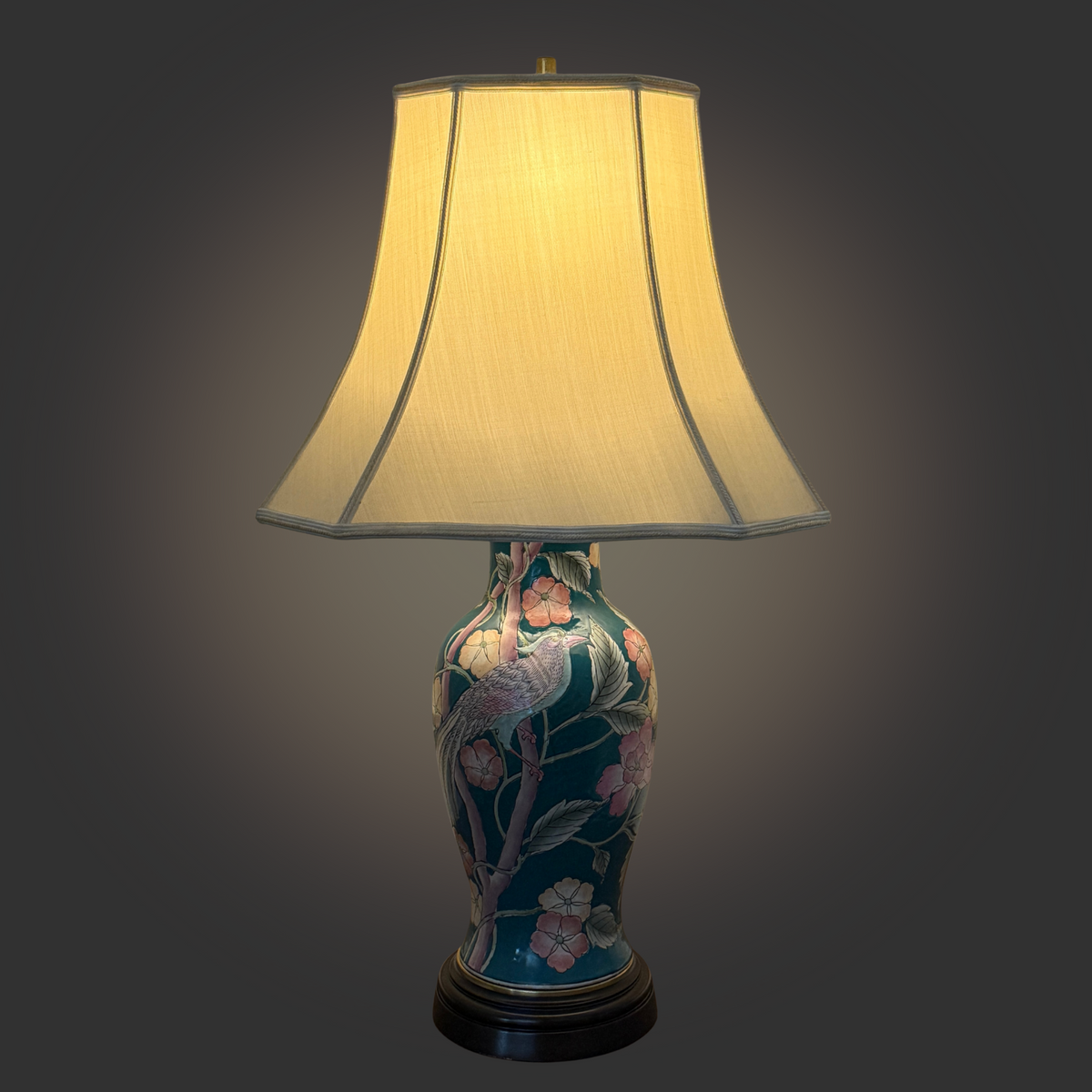 Vintage Colonial Williamsburg Stuberron "Bird of Paradise" Lamp
