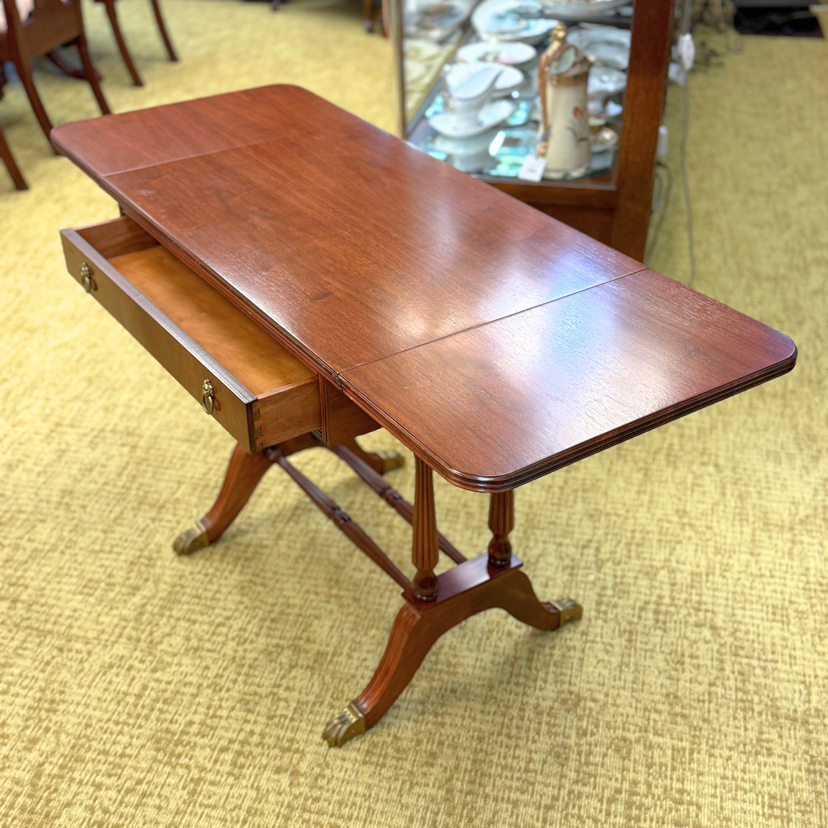 Vintage Sheraton Cherry Petite Library Table