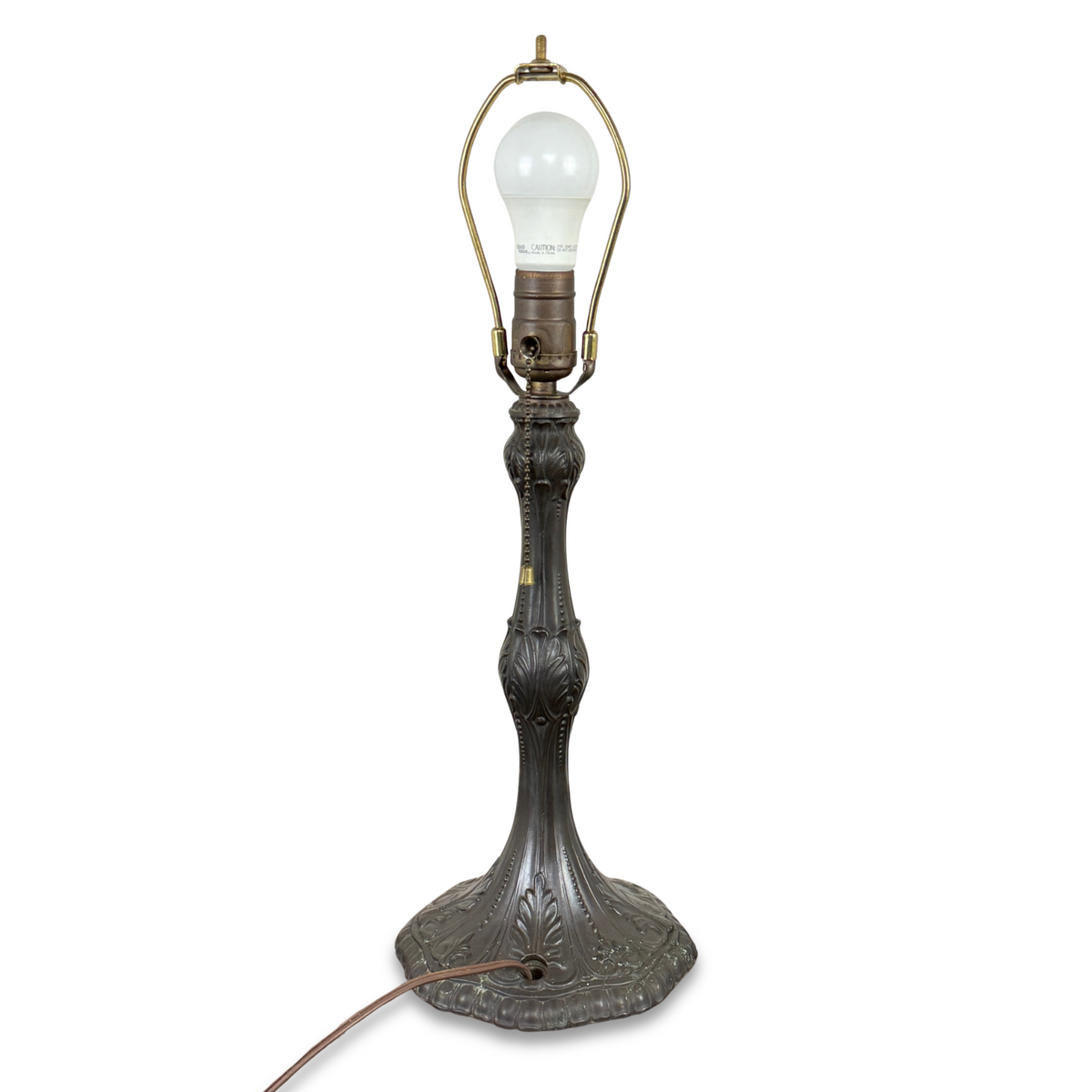 Antique Reverse Painted Water Landscape Lamp