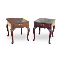 Henkel Harris Mahogany End Tables (Pair)