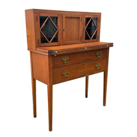 Vintage Mahogany Flip-Top Petite Butler's Secretary