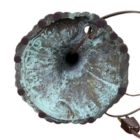 Antique Reverse Painted Water Landscape Lamp