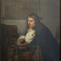 "The Man Writing a Letter" after Caspar Netscher, 17th C.