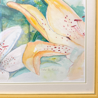 Lilies Watercolor by Dale K. Roberts, 1993