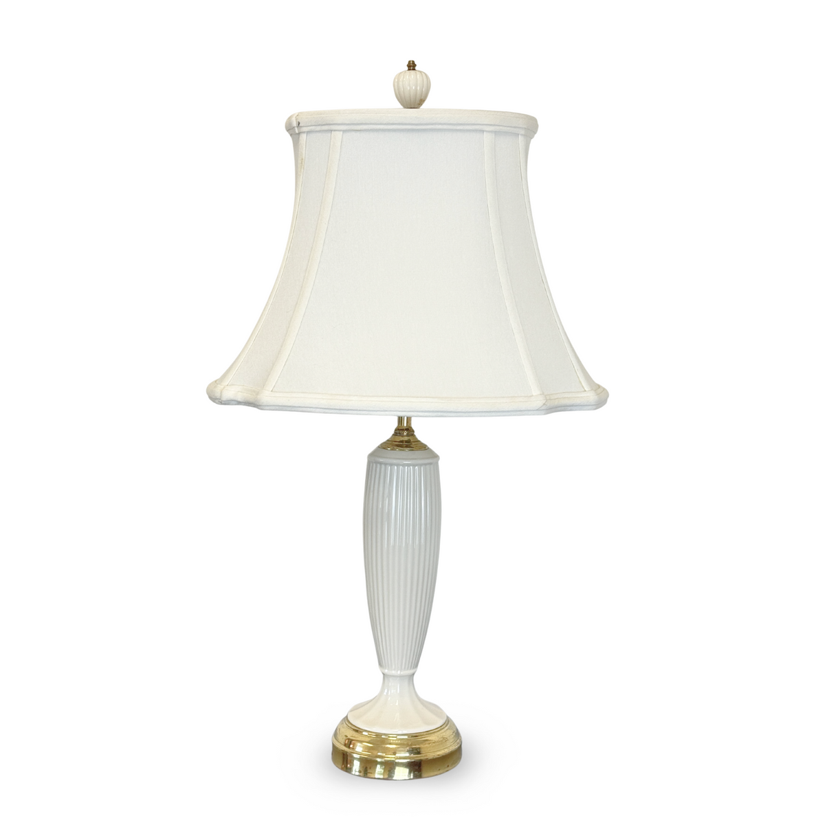 Lenox Porcelain & Brass Petite Table Lamp