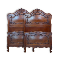 Antique French Walnut 5pc King/Twin Bedroom Set