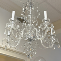 Vintage Crystal 5 Light Chandelier
