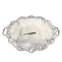 George II Old Sheffield Plate Royal Coat of Arms Tray, ca. 1750