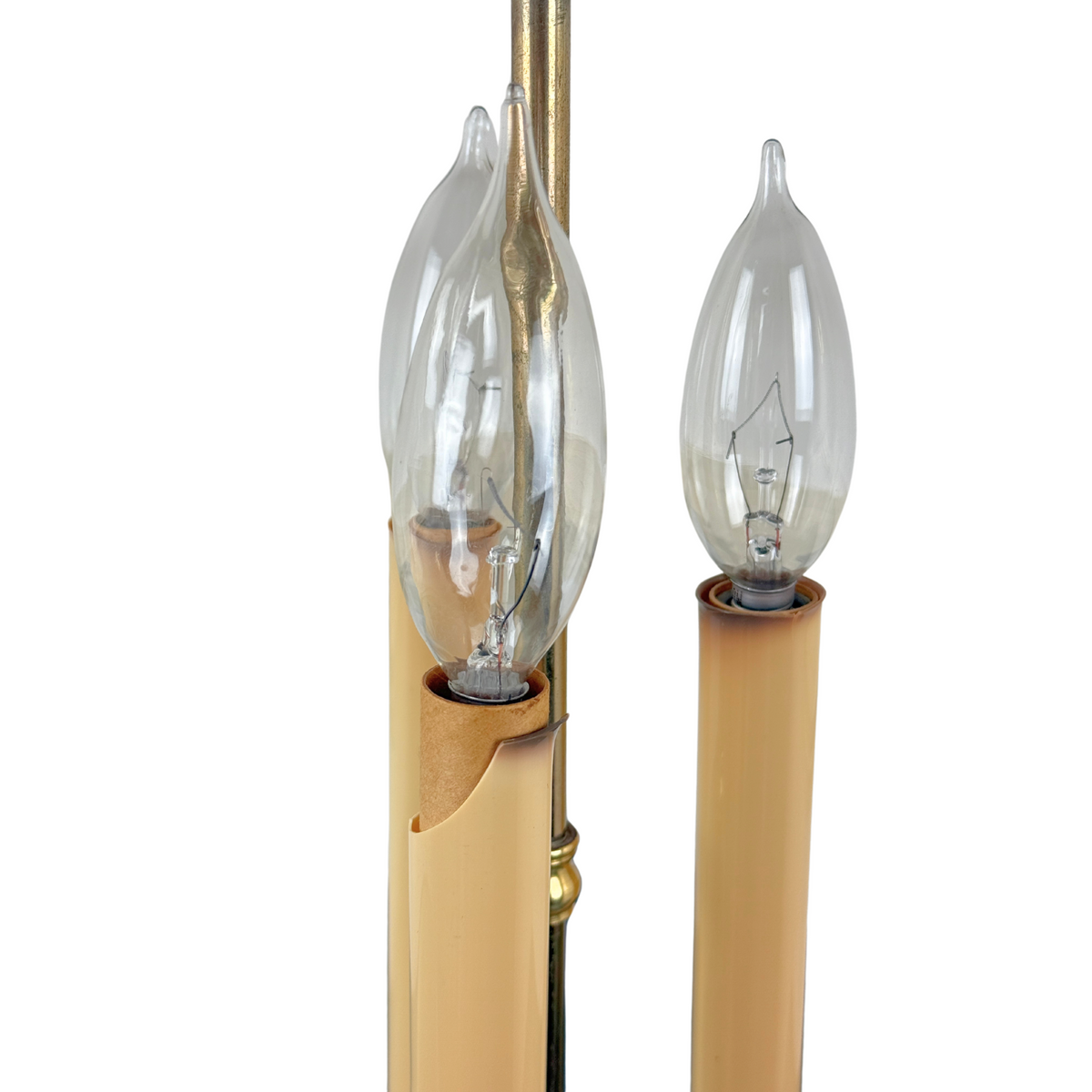 Mid-Century Bouillotte Style Table Lamp w/ Metal Shade