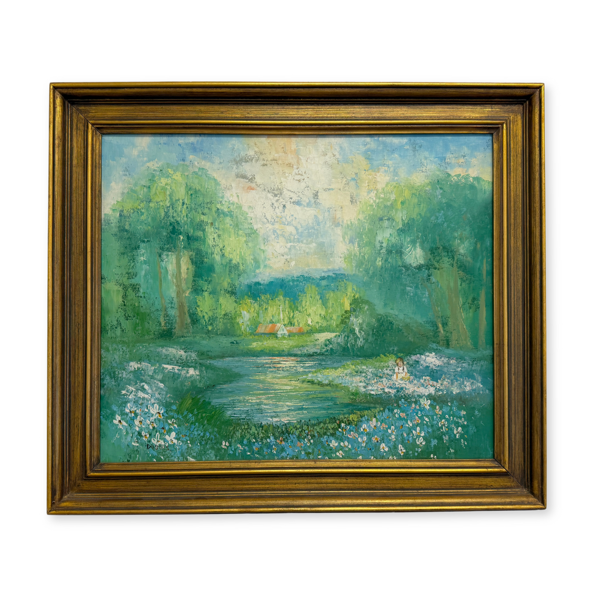 Impressionist Oil on Canvas by Dubois, ca. 1950