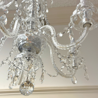 Vintage Crystal 5 Light Chandelier