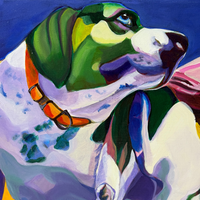"Beagle" Oil on Canvas by Adele Castillo, 2006