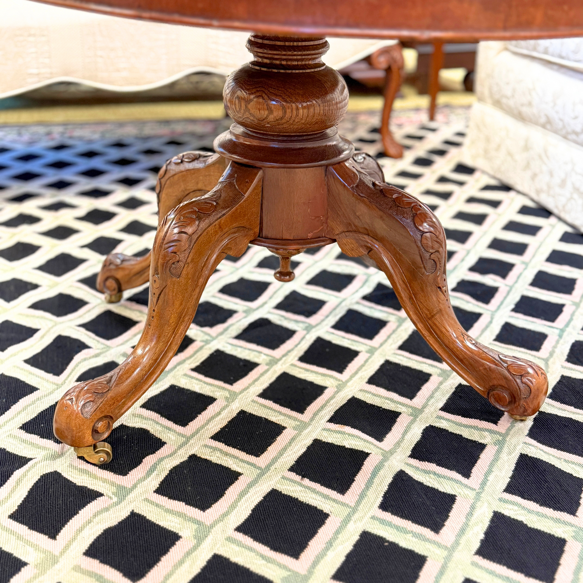 Antique Italian Marquetry Inlaid Coffee Table