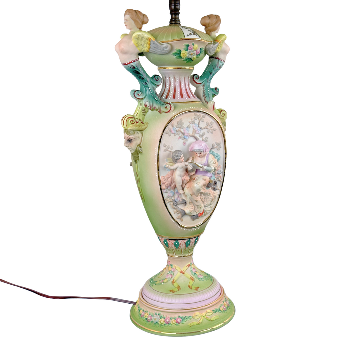 Ardalt-Lenwile Bisque Porcelain Urn Lamp, ca. 1945