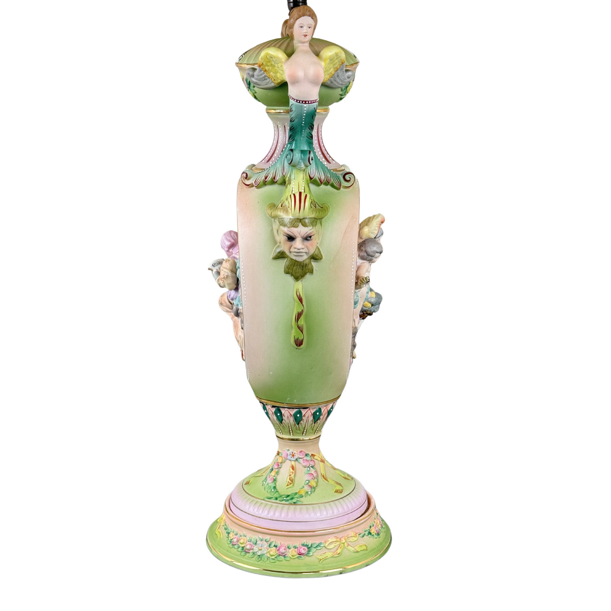 Ardalt-Lenwile Bisque Porcelain Urn Lamp, ca. 1945