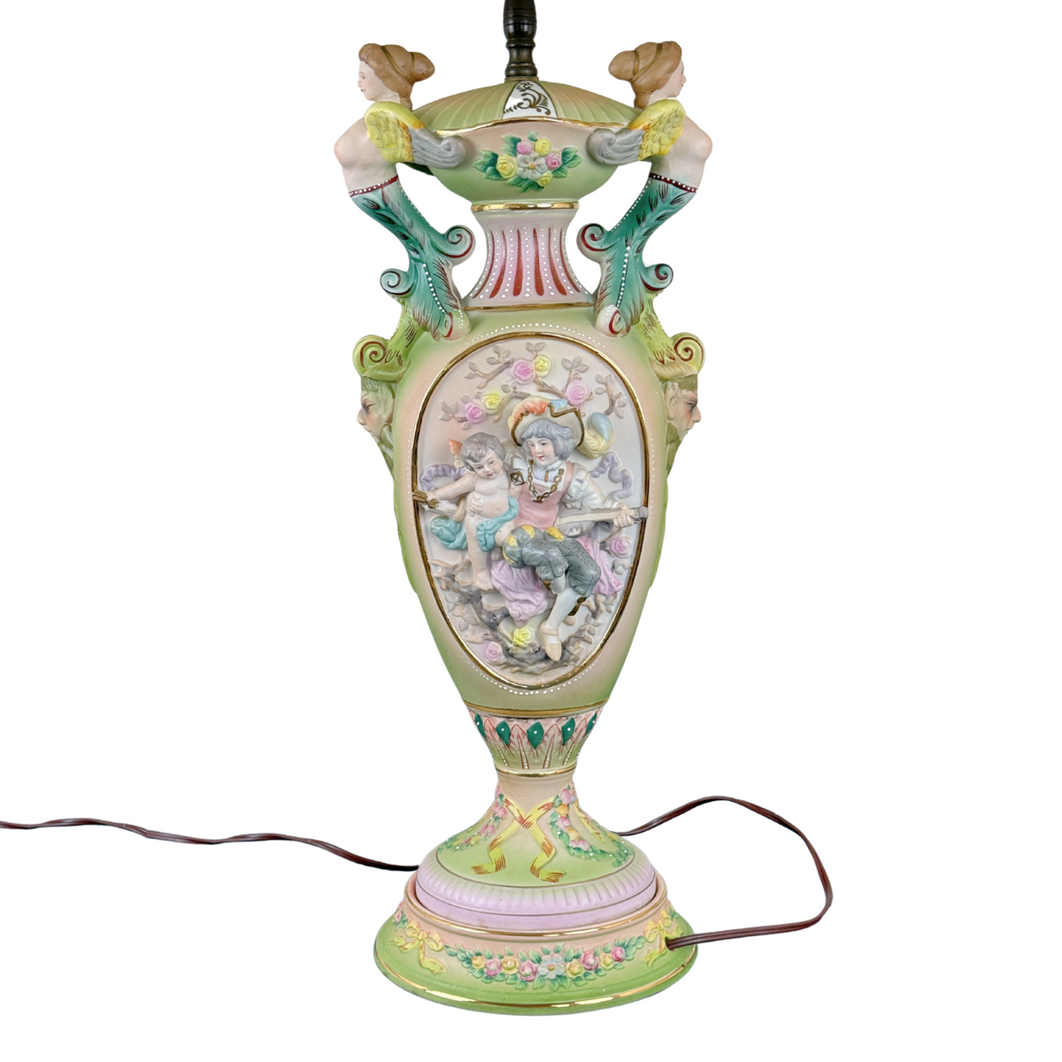 Ardalt-Lenwile Bisque Porcelain Urn Lamp, ca. 1945