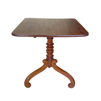 Antique Mahogany & Maple Tilt-Top Table, ca. 1820