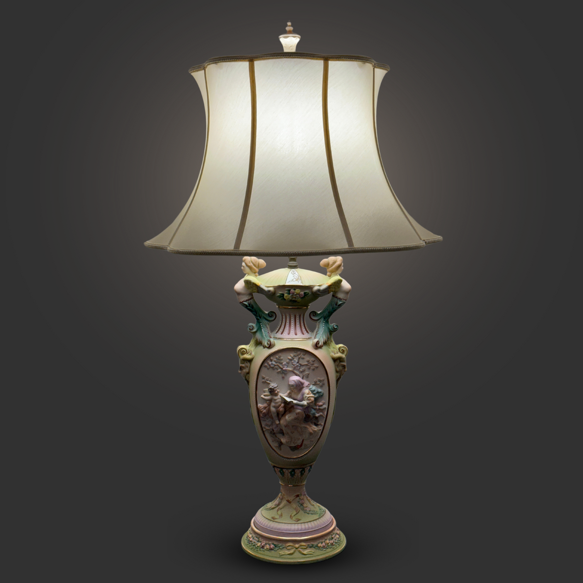 Ardalt-Lenwile Bisque Porcelain Urn Lamp, ca. 1945
