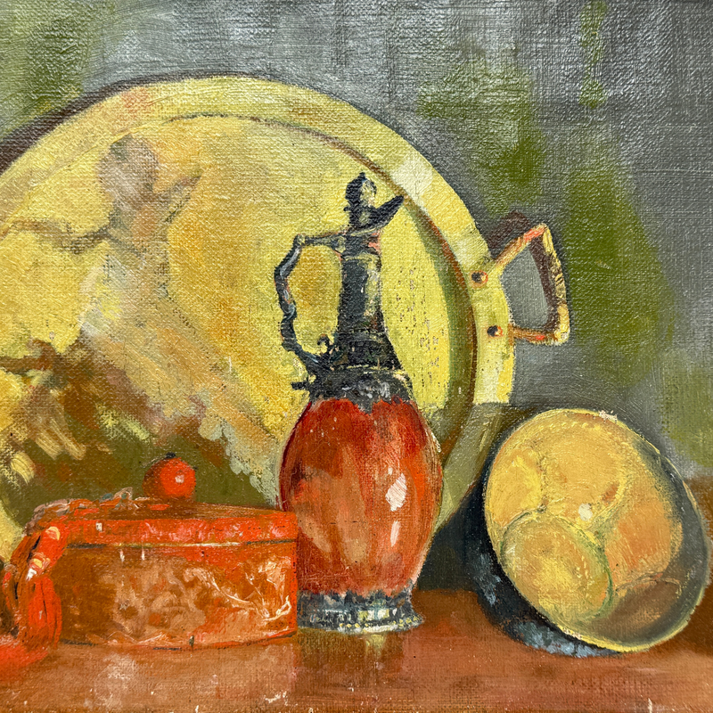 Small Still Life Oil on Canvas, ca. 1920