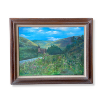 Church Valley Landscape Oil on Canvas by Helen Lemay