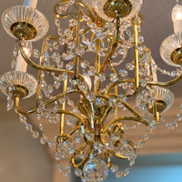 22K Bohemian Crystal 6-Light Pendant Chandelier