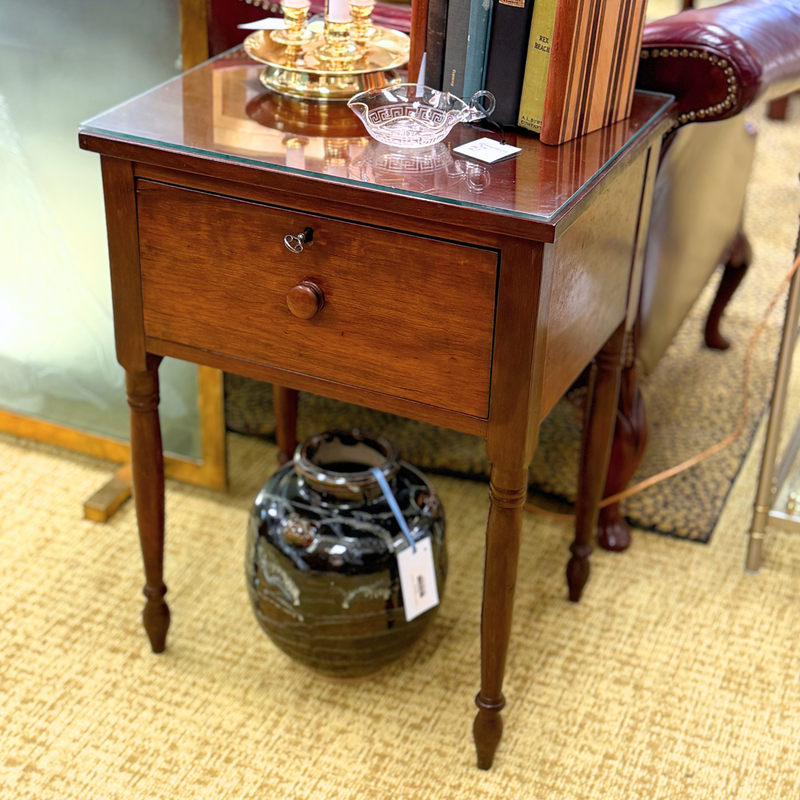 1830’s Walnut Sheraton Work Table/Night Stand