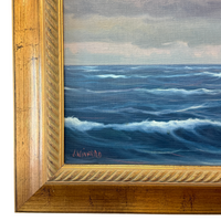 Clipper Ship Oil on Canvas by J. Winfried, ca. 1950