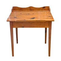 Vintage Solid Heart Pine Slant Top Desk