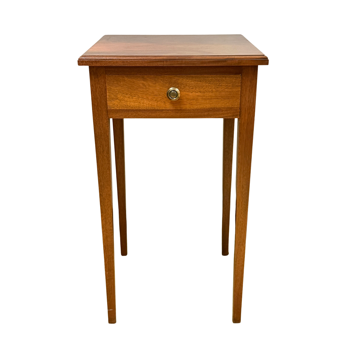 Vintage Walnut Single Drawer Stand