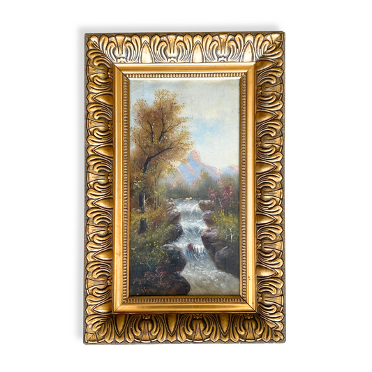 Bohmer Original Antique Landscape Oil Painting