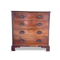 18th Century Mahogany & Tiger Maple Bachelors Chest