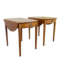 Biggs Inlaid Mahogany Federal Pembroke Tables (2)