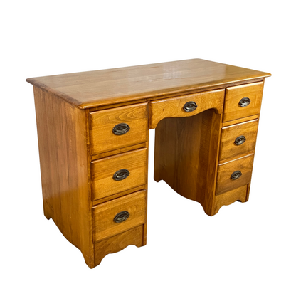 Vintage Maple Kneehole Desk