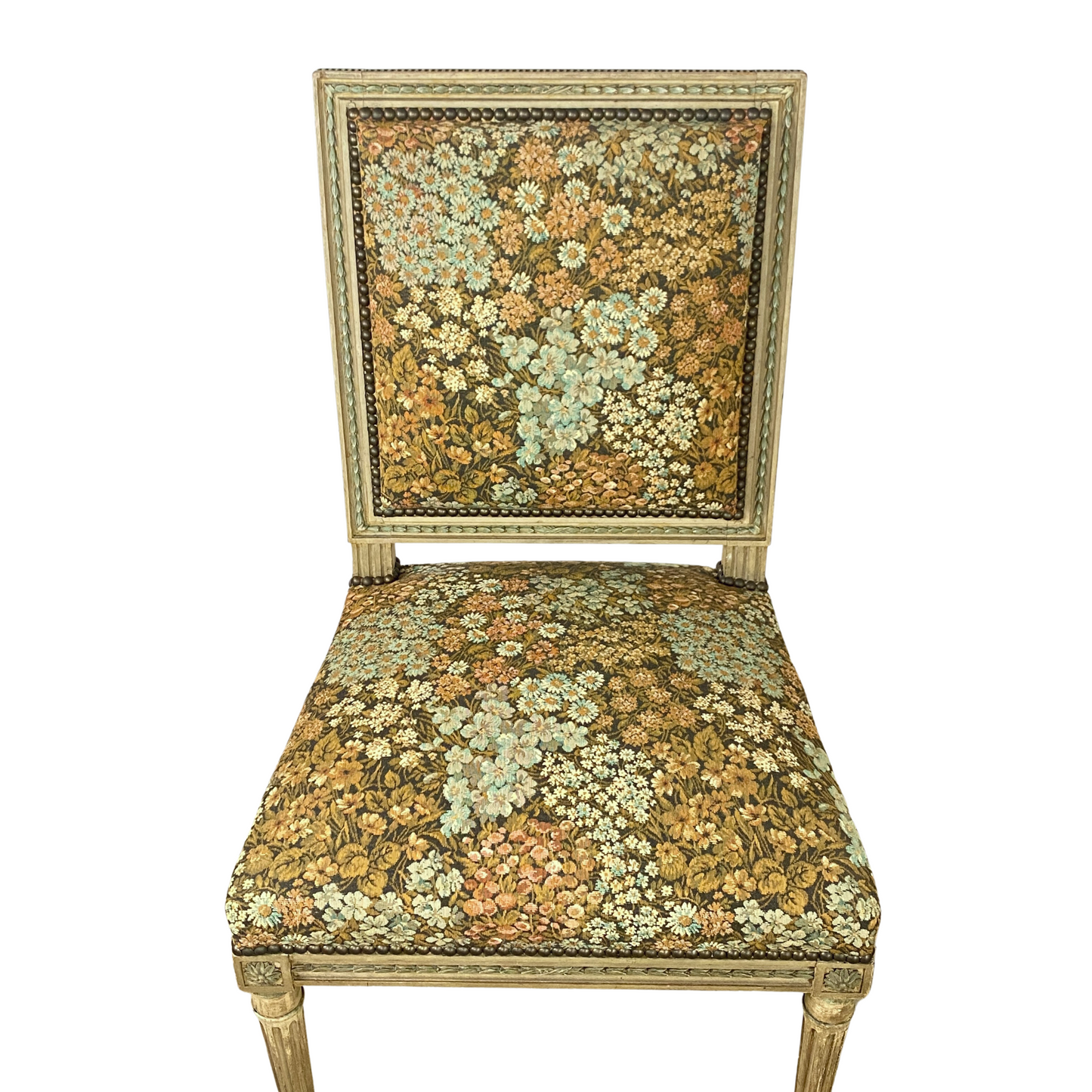 18th C. French Carved Louis XVI Dining Chairs (2)